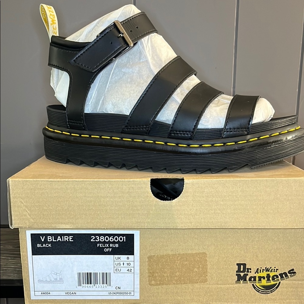 Dr. Martens Black V Blaire Sandals